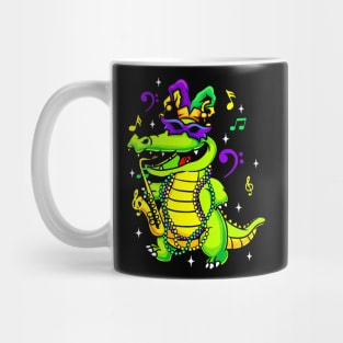 Cute Mardi Gras Alligator for Kids or Adults Mug